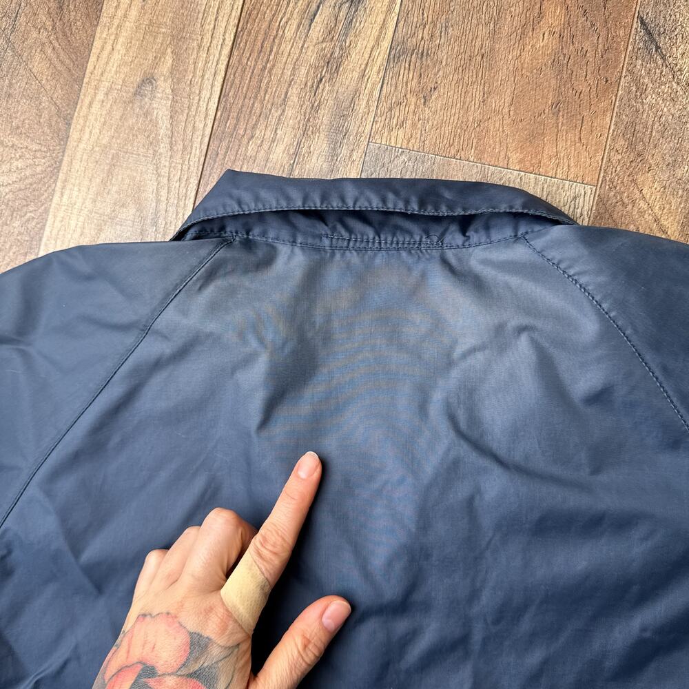 Vintage 80s Lacoste Jacket Men's Large‎ Blue Windbreaker Waterproof Golf 6067 - Picture 9 of 13